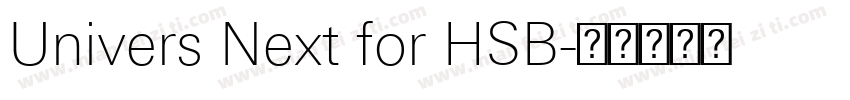 Univers Next for HSB字体转换